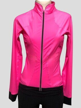 Lululemon Rare Hard to Find Hot Pink Lightweight Running/Track Jacket Size 4